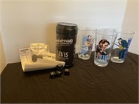 ELVIS PRESLEY  ITEMS 16 OZ GLASSES