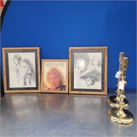 Barbra Streisand Sketches, Art, and Candlesticks