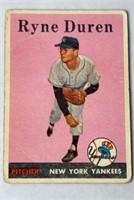 1958 Topps # 296 Ryne Duren New York Yankees