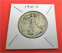 1918-S Walking Liberty 50 Cent Coin