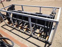 78" Skid Steer Root Rake Bucket