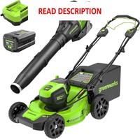 Read!! Greenworks 80V 21 Brushless Mower + Blower