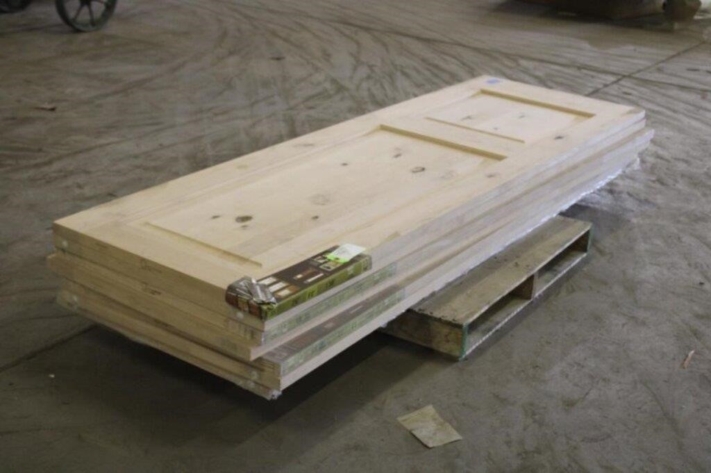 (7) 2ft 6"x80" Door Slabs