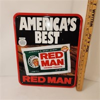 Red Man Chewing Tobacco Sign