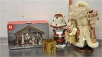 Nativity, Xmas decor lot, see pics