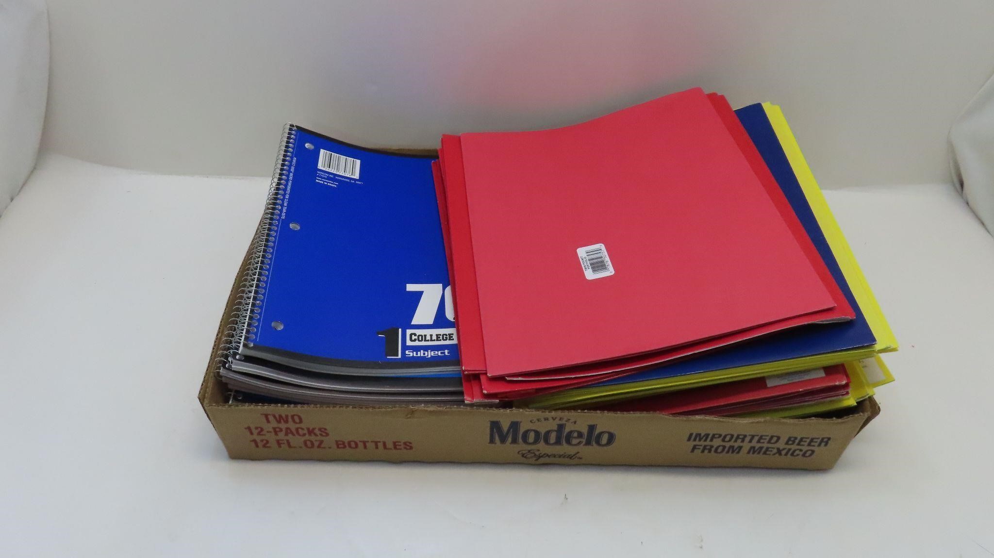 folders, notebooks