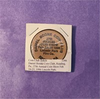 Daniel Boone Coin Club Token