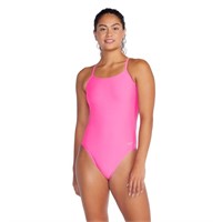 Speedo Women's Eco-Endurance Solid Tie Back One Pi