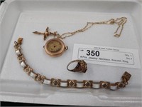 4 Pcs. Jewelry- Necklace, Bracelet, Ring, etc.