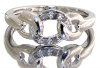 Brilliant Natural Diamond Hook Ring