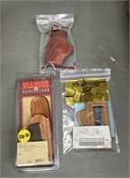 3 - Nice Leather Pistol Holsters