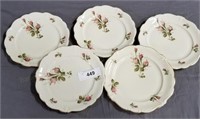 Set of 5 Rosenthal 7.75" Floral Luncheon Plates
