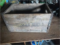 Wood Crate marked Ginger Ale Berkeley Springs,