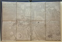 Pianta Topografica Di Roma Antica... 1840. Map.