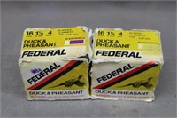 (2) BOXES OF 16 GA., SHOTGUN SHELLS