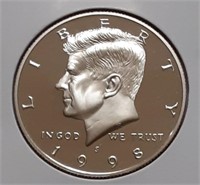 PROOF KENNEDY HALF DOLLAR-1998-S