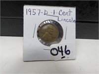 1957 D Lincolon Wheatie Cent    G3