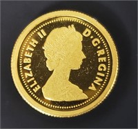 24K  1/10 Oz Fine 9999 Canadian Coin