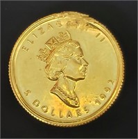 24K  1/10 Oz Fine 9999 Canadian Coin