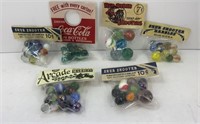 (7) SETS OF ASSTD MARBLES & SHOOTERS