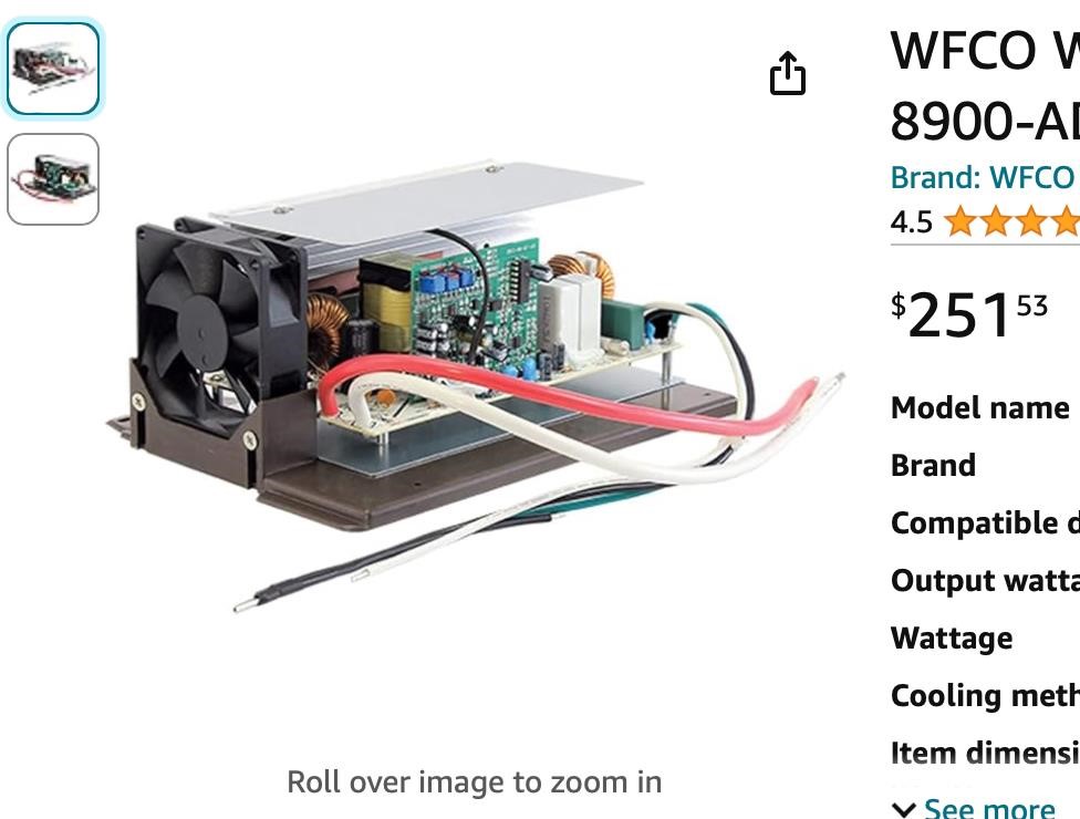 WFCO WF-8955-AD-MBA Main Board Assembly