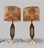 PAIR OF MID CENTURY TABLE LAMPS