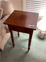 Cherry end table 17” x 18” x 28 t (matches #4)