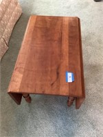 Cherry coffee table 30” x 17” with 9 1/2” leaves