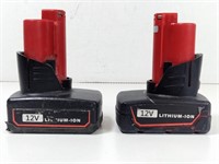 GUC Aftermarket M12 Lithium Ion Batteries (x2)