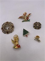 PIN/BROOCH LOT-SOME SIGNED