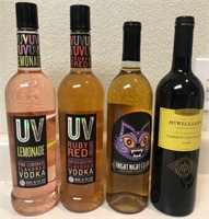 X - LOT OF 4 BOTTLES (K71)