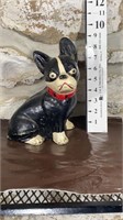 Solid Cement cast Boston Terrier