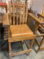 56” tall wood counter stool