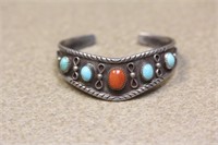 Signed Navajo Bangle Bracelet