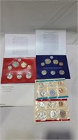 4 U.S uncirculated coin sets