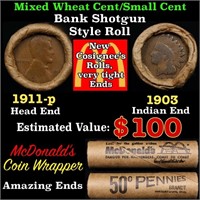 Small Cent Mixed Roll Orig Brandt McDonalds Wrappe