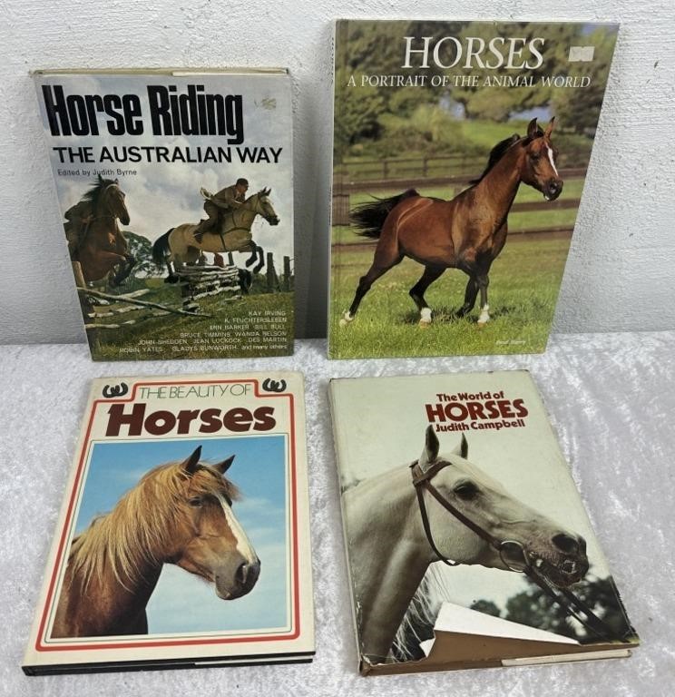 Lot Of 4 Hardcover Horse Books