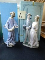 Lladro #1404 Bride & Groom Figure (Chips) &