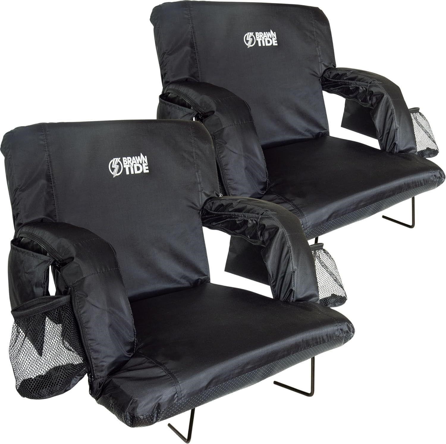 BRAWNTIDE Stadium Seat with Back Support 2PK