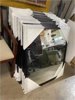 1 Large vanity mirror, new black frame 30"W x 34"L