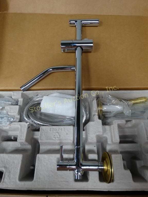 Moen Shower Rail, Less Head,chrome,