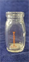 (1) Wengert's Dairy Miniature Creamer Bottle