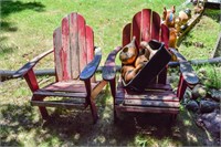 Wooden chairs (2) - as is -