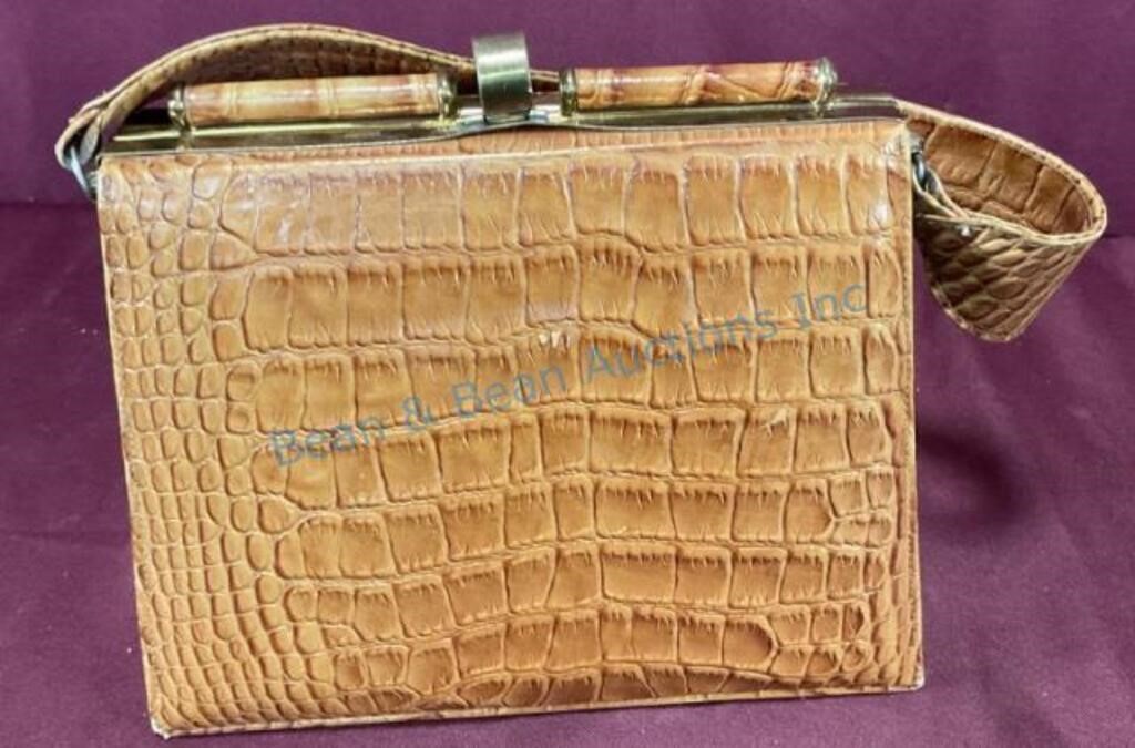 Vintage Abascal alligator purse