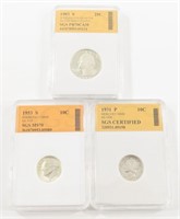 SGS MIXED SILVER COIN LOT