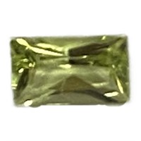 Natural Baguette Cut .30ct Peridot