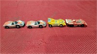 4 vintage slot cars