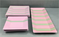 Set of swell tray and plates