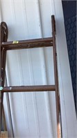 Metal folding ladder approximately 6’ folded in