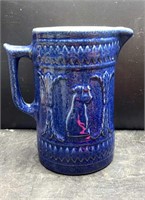 Early Dutch Girl Cobalt Stoneware pitcher
